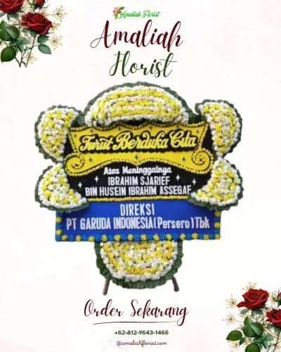 Papan Bunga Duka di Salak